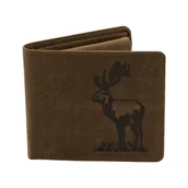 Portfele - Portfel skórzany dla myśliwego z jeleniem II - miniaturka - grafika 1