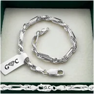 Bransolety męskie - SREBRNA GRUBA BRANSOLETA MĘSKA, NOWY SPLOT NA RYNKU, SREBRO 925, 23 cm - miniaturka - grafika 1