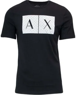 ARMANI EXCHANGE T-shirt męski bawełna czarny GR36487 - Rozmiar: XXL - Koszulki męskie - miniaturka - grafika 1