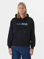 Bluzy męskie - Calvin Klein Bluza LV04LD241G Czarny Regular Fit - miniaturka - grafika 1