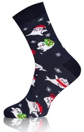 Skarpetki damskie - Foki skarpety długie S129D, Kolor granatowy-wzór, Rozmiar 20-24, Gee One - Primodo.com - miniaturka - grafika 1