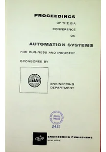 Proceedings of the EIA Conference on Automation Systems for Business and Industry - Biznes - miniaturka - grafika 1