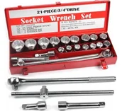 Klucze i nasadki - Zestaw Kluczy Nasadowych Klucze Nasadowe 3/4 21 El - miniaturka - grafika 1