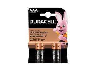 Duracell baterie alkaliczne paluszki mini AAA LR03 1,5V 4szt 5000394077164 - Baterie i akcesoria - miniaturka - grafika 3