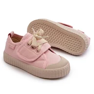 Buty dla dziewczynek - Dziecięce Trampki HI-POLY System Big Star NN374019 Różowe - miniaturka - grafika 1