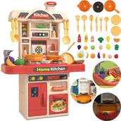 Zabawy w naśladowanie dorosłych - Mini Kuchenka Dla Dzieci Rozwojowa Kran Palniki Para Interaktywna Akcesoria - miniaturka - grafika 1