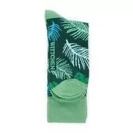 Skarpetki męskie - Męskie skarpetki w roślinny wzór - miniaturka - grafika 1