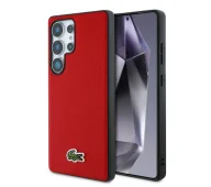 Etui i futerały do telefonów - Lacoste Iconic Petit Pique Woven Logo MagSafe do Galaxy S25 Ultra Czerwony - miniaturka - grafika 1