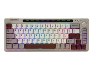 Klawiatury - Epomaker RT65W Wisteria Linear Switch szaro-biały/grey-white - miniaturka - grafika 1