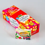 Cukierki - Aka Produkty z ksylitolem Drażetki Ksylitolki owocowe z kurkuminą i acerolą 40g AK032 - miniaturka - grafika 1