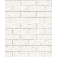 Tapety - Tapeta winylowa na flizelinie cegła biała 96544 - miniaturka - grafika 1
