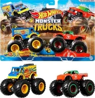 Samochody i pojazdy dla dzieci - Hot Wheels Monster Trucks Pojazd 1:64 2-pak 8szt - miniaturka - grafika 1