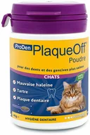 Suplementy i witaminy dla kotów - ProDen PlaqueOff do pielęgnacji zębów dla kota - PlaqueOff proszek, 40 g - miniaturka - grafika 1