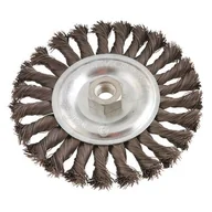 Akcesoria do elektronarzędzi - VERTO Szczotka druciana tarczowa 150 mm x M14 - miniaturka - grafika 1