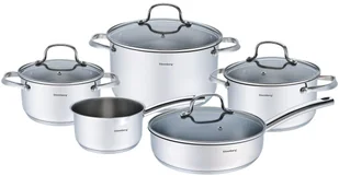 Klausberg Garnki KLAUSBERG KB-7215 STAL 18/10, zestaw, 9 elementów - Zestawy garnków i patelni - miniaturka - grafika 2