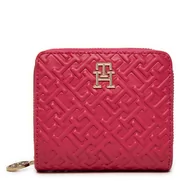 Portfele - Mały Portfel Damski Tommy Hilfiger Distinct AW0AW16580 Różowy - miniaturka - grafika 1