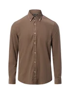 Koszule męskie - Marc O'Polo Męska koszula sztruksowa Mężczyźni Comfort Fit Bawełna brązowy jednolity, M - miniaturka - grafika 1