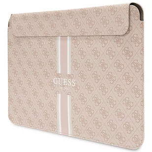 Guess Sleeve GUCS16P4RPSP 16" różowy/ pink 4G Printed Stripes - Torby na laptopy - miniaturka - grafika 1