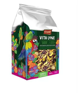 Vitapol Vitaline Kwiatowa przekąska dla papug i ptaków egzotycznych 50g - Przysmaki dla ptaków - miniaturka - grafika 1