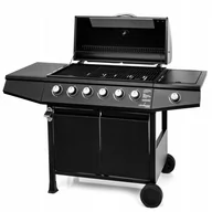 Grille gazowe - GRILL GAZOWY LEHMANN VEGAS 6+1 ŻELIWNY BLACK - miniaturka - grafika 1