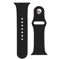 Akcesoria do smartwatchy - Silikonowy pasek do zegarka Apple Watch Ultra 2-9/SE 42/44/45mm Silicone Strap APS czarny HURTEL - miniaturka - grafika 1