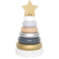 Zabawki interaktywne dla dzieci - DLA DZIECI DREWNIANA WIEŻA PIRAMIDA - miniaturka - grafika 1