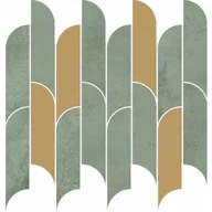 Płytki ceramiczne - TUBĄDZIN TISSUE GREEN MOZAIKA ŚCIENNA 298X272 TISSUE GREEN MOZAIKA ŚCIENNA 298X272 - miniaturka - grafika 1