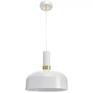 Lampy sufitowe - Milagro Lampa wisząca MALMO WHITE/GOLD 1xE27 MLP6197 - miniaturka - grafika 1