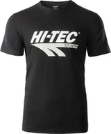 Koszulki męskie - Hi-Tec Koszulka męska Retro czarna r. L - miniaturka - grafika 1