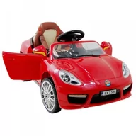 Pojazdy elektryczne dla dzieci - Import SUPER-TOYS AUTO ROADSTER EXCLUSIVE Z ŚWIECĄCYMI KOŁAMI/SX158 SX-158-BIAŁY - miniaturka - grafika 1