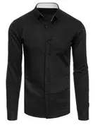 Koszule męskie - Koszula męska czarna Dstreet DX2347 - miniaturka - grafika 1