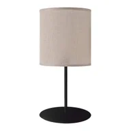 Lampy stojące - Lampka nocna salonowa Lamego 2029 Shilo z abażurem tuba beżowy - miniaturka - grafika 1