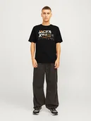 Koszulki męskie - Jack & Jones Koszulka "Luke" w kolorze czarnym - miniaturka - grafika 1