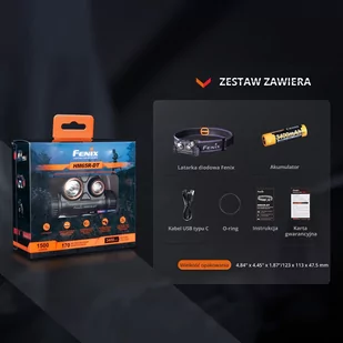 Fenix - Latarka czołowa HM65R-DT - 1500 lm - Ciemnofioletowa - HM65R-DT dark purple - Latarki - miniaturka - grafika 3