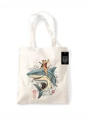 Torby i wózki na zakupy - Vincent Trinidad Catana Shark - torba bawełniana - miniaturka - grafika 1