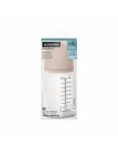 Butelki dla niemowląt - Suavinex Butelka o średnim przepływie 270 ml Zero Zero medium 3m+ - miniaturka - grafika 1