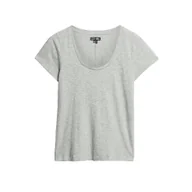 Koszulki i topy damskie - Superdry T-shirt damski z dekoltem w łódkę - miniaturka - grafika 1