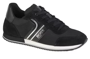 Buty dla chłopców - Boss, Chłopięce sneakersy Trainers J29282-09B, czarne, rozmiar 33 - grafika 1