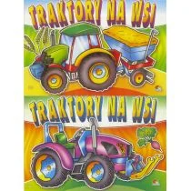 (201) Traktory na wsi MIX - Kolorowanki, wyklejanki - miniaturka - grafika 1