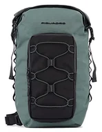 Plecaki - PIQUADRO Mick Plecak na jedno ramię z tkaniny, Zielony oliwkowy, Taglia unica, Biznes - miniaturka - grafika 1