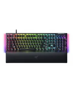 Razer BlackWidow V4, żółty przełącznik, RU, przewodowy, czarny Razer - Klawiatury - miniaturka - grafika 1
