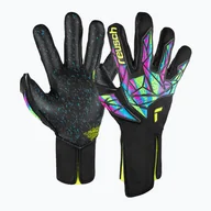 Piłka nożna - Rękawice bramkarskie Reusch Attrakt Fusion Strapless black/safety yellow/black - miniaturka - grafika 1