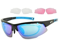 Okulary sportowe - Okulary sportowe z ramką korekcyjną i wymiennymi soczewkami GOGGLE E863-1R - miniaturka - grafika 1