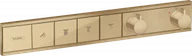 Baterie podtynkowe - Hansgrohe RainSelect Bateria wannowo-prysznicowa podtynkowa z termostatem brąz szczotkowany 15382140 - miniaturka - grafika 1