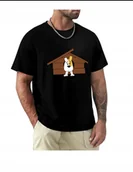 Koszulki męskie - KOSZULKA Z NADRUKIEM MĘSKA ŚMIESZNA REKSIO PIES PIESEK BAJKA r. L - miniaturka - grafika 1