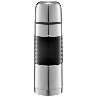 Termos AMBITION Gummy 750 ml Srebrno-czarny - Termosy - miniaturka - grafika 1