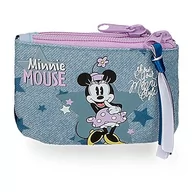Portfele - Disney Minnie Style Portfel Niebieski 11,5x8x2,5 cm Poliester, niebieski, Monedero, portmonetka - miniaturka - grafika 1