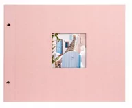 Albumy fotograficzne - Goldbuch 28822 balsamy śrubowe z wycięciem na zdjęcie, Bella Vista, 39 x 31 cm, album fotograficzny z 40 białymi stronami z pergaminu oddzielnymi arkuszami pergaminu, możliwość rozszerzenia albumu, fo - miniaturka - grafika 1