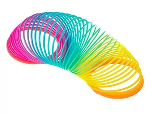 Sprężynka magiczna tęczowa rozciągana okrągła - Zabawki zręcznościowe - miniaturka - grafika 2