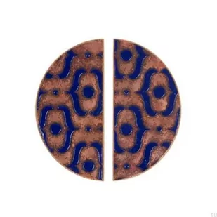 Gałka meblowa Pattern Półokrągła 100 Dębowa Emaliowana Ultramaryna - Olej Bezbarwny Połysk Komplet 2szt. - Zawiasy, okucia i inne akcesoria Gałka meblowa Pattern Półokrągła 100 Dębowa Emaliowana Ultramaryna - Olej Bezbarwny Połysk Komplet 2szt. - Zawiasy, okucia i inne akcesoria - miniaturka - grafika 1